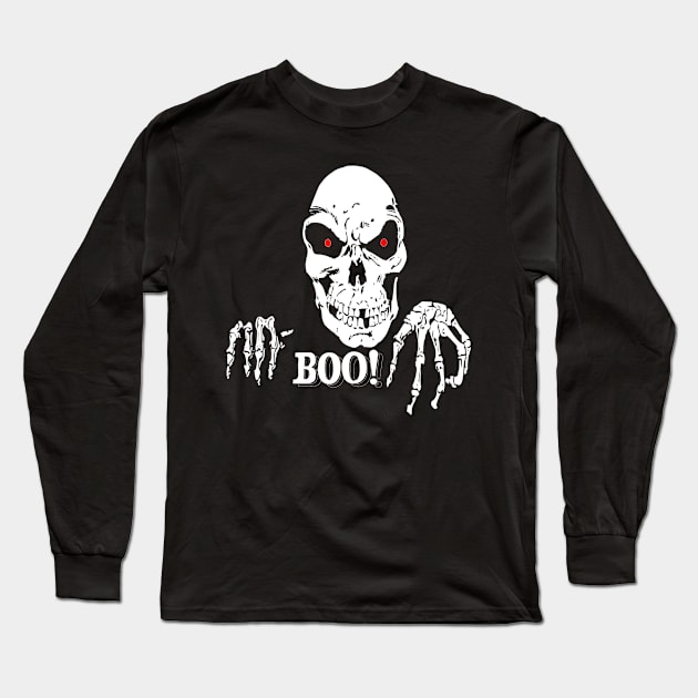 halloween horror skull Long Sleeve T-Shirt by SeFOne-one